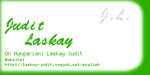 judit laskay business card